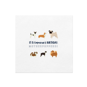 ForYourParty's personalized White Borderless Custom Photo Cocktail Napkin with Matte Navy Ink Digital Print Colors will make your guests swoon. Personalize your party's theme today.