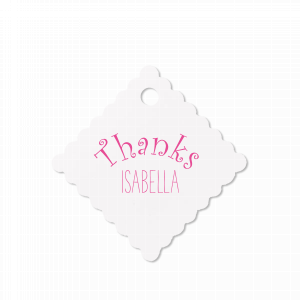 Add a whimsical touch to your presents with our personalized butterfly-shaped gift tag, impeccably crafted using letterpress printing techniques. This charming tag is printed in the colors of your choice.