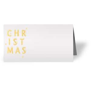 Bold Christmas Retail Classic Place Card