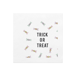 Trick Or Treat Candy Custom Photo Napkin