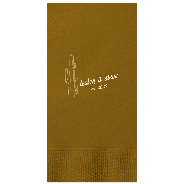 The ever-popular Destination Mexico Cactus Napkin that will beautify your party and can be customized to complement every last detail of your party. Give it a try today! 