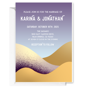 Desert Ombré Invitation