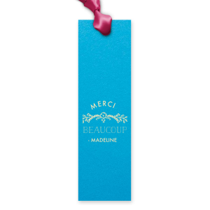 Embrace French elegance with the Merci Beaucoup Favor, perfect for Francophiles. This party favor features “Merci” gracefully arched over an intricate, flourished bough, followed by “BEAUCOUP” and the celebrant’s name. Evoking a Parisian café vibe, it’s a sophisticated way to say “Thank you very much” while offering a delightful tea experience as a bon voyage gift.
