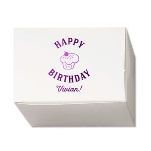 Happy Birthday Mini Cupcake Box