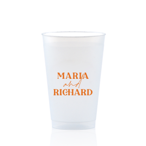 Personalized Pre-Wedding Frosted Plastic Cups – Rubi and Lib