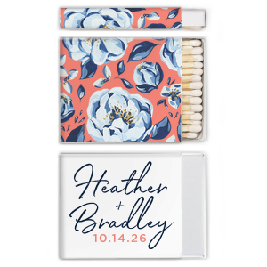 Painted Floral Script Names Custom Photo Match