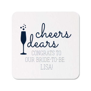 Our beautiful custom Kraft w/ Blush back Hexagon Coaster with Matte White Foil Color has a Single flute graphic and is good for use in Drinks, Holiday, Wedding themed parties and will add that special attention to detail that cannot be overlooked.