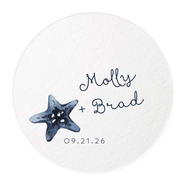 The ever-popular White Custom Photo Square Coaster with Matte Navy Ink Digital Print Colors will add that special attention to detail that cannot be overlooked.
