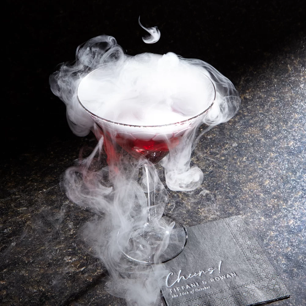 smoking pomegranate cocktail recipe from For Your Party