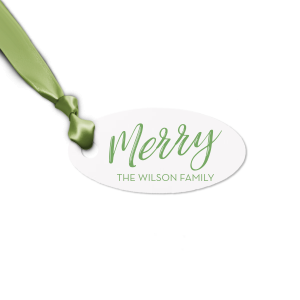 This letterpress gift tag is perfect for celebrating the holidays. Wrap your Christmas gifts with this custom gift tag. 