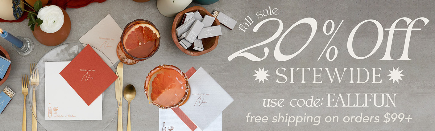 Fall Into Saving! 20% off sitewide + free shipping on orders $99 and over use code: fall20 shop now