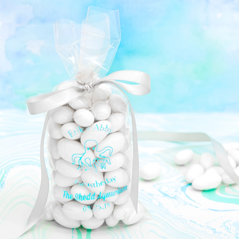 wedding favor bags for ocean themed wedding