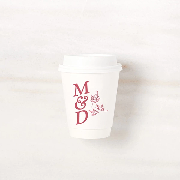 Falling Leaves Initials Cup