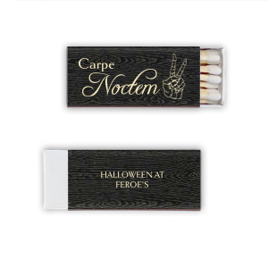 Strike up scarey good times with the Carpe Noctem Match. Perfect for Halloween parties and events, these highly detailed and customizable matches will leave a lasting impression burned into your guests' minds.