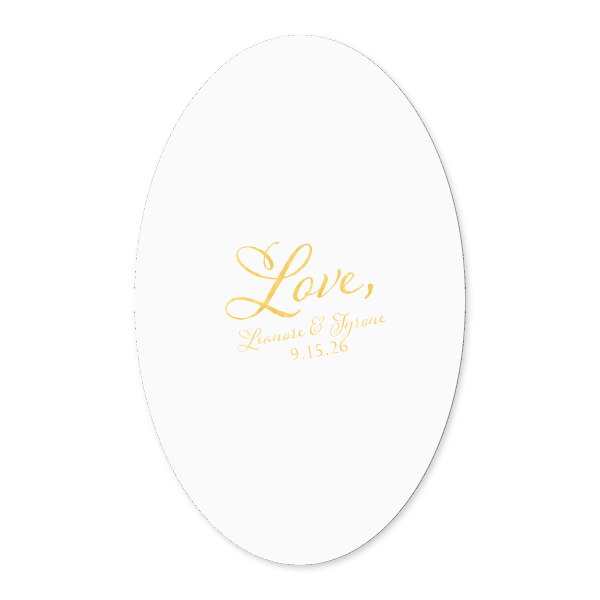 Our custom White Small Round Label with Matte Dark Magenta Ink Label Print Colors will impress guests like no other. Make this party unforgettable.