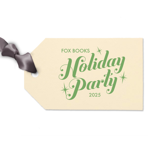 Our beautiful custom Glitter Cherry Red Diamond Gift Tag with Matte White Foil can be customized to complement every last detail of your party.