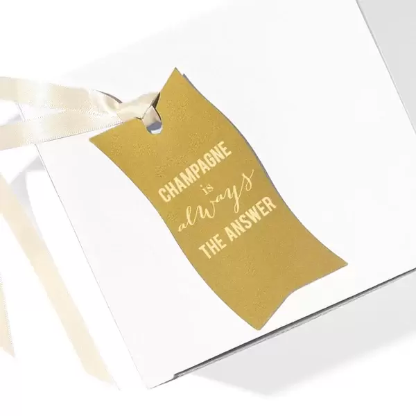 Large Wave Gift Tag (Foil)