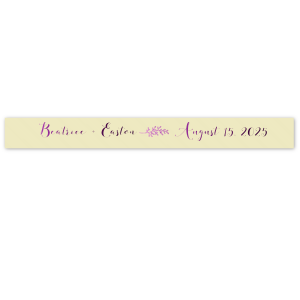 Personalized Wedding Satin Ribbon 7/8 - 36 Colors