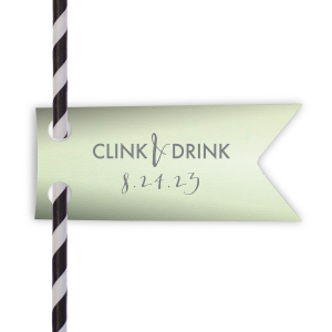 Clink and Drink Straw Tag