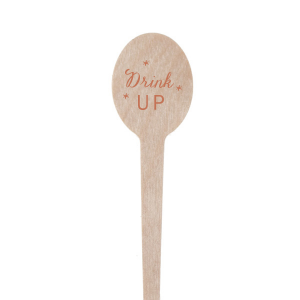 Our beautiful custom Shiny Poppy Rectangle Stir Stick with Shiny Poppy Foil can't be beat. Showcase your style in every detail of your party's theme!