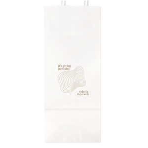 This minimal and modern bag is perfect for celebrating your upcoming birthday! Party in style and customize with your name and birthday. 