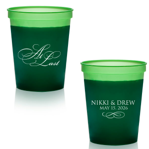Celebrate forever and onwards with the At Last Couples Cup. Choose your cup and ink color along with personalized text to best customize your next party event. 