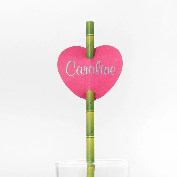 Heart Straw Tag (Foil)