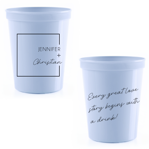 397 Love Birds Details about   Personalized Plastic Party Cups Custom Romantic Wedding Favors 