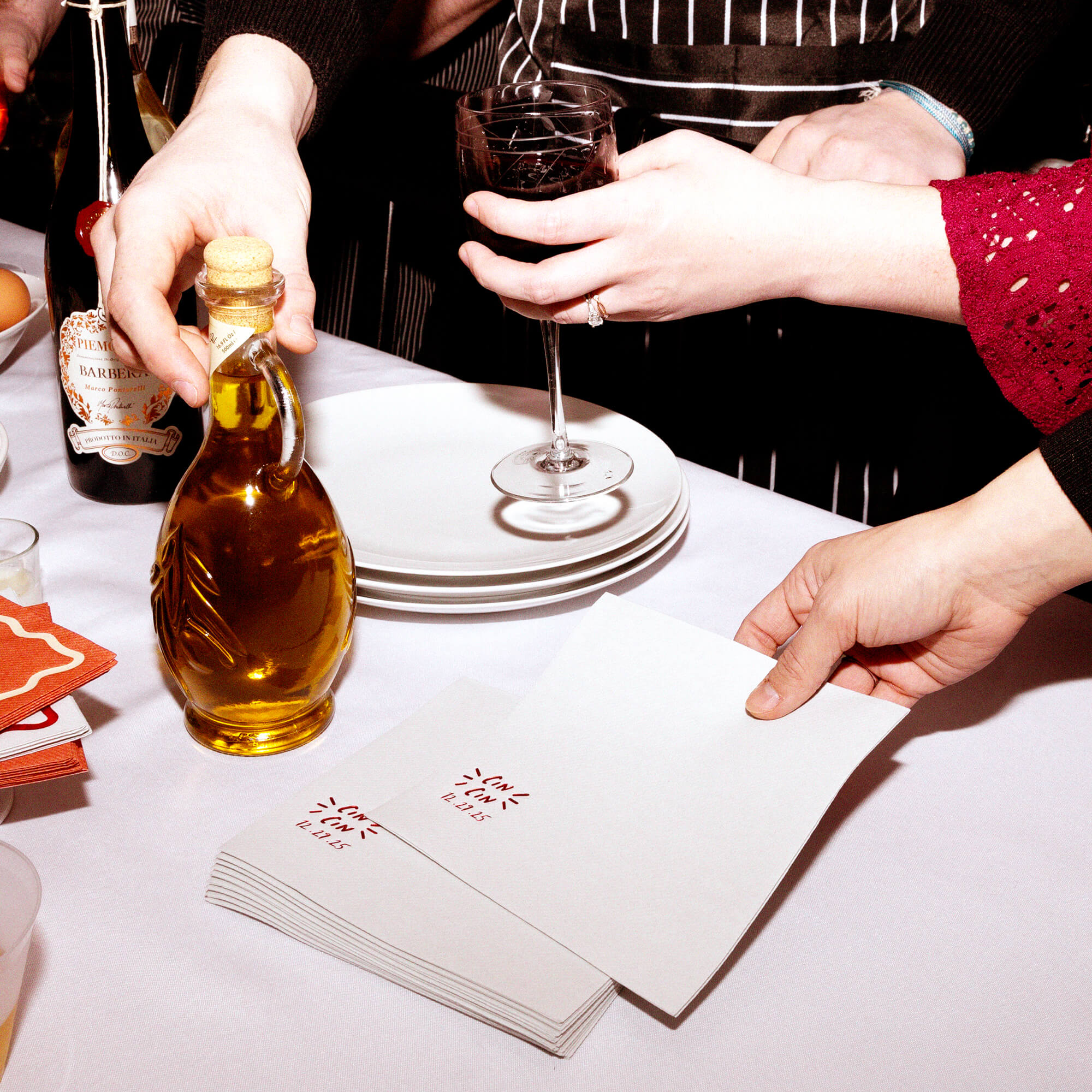 Pasta Party Cin Cin Napkin