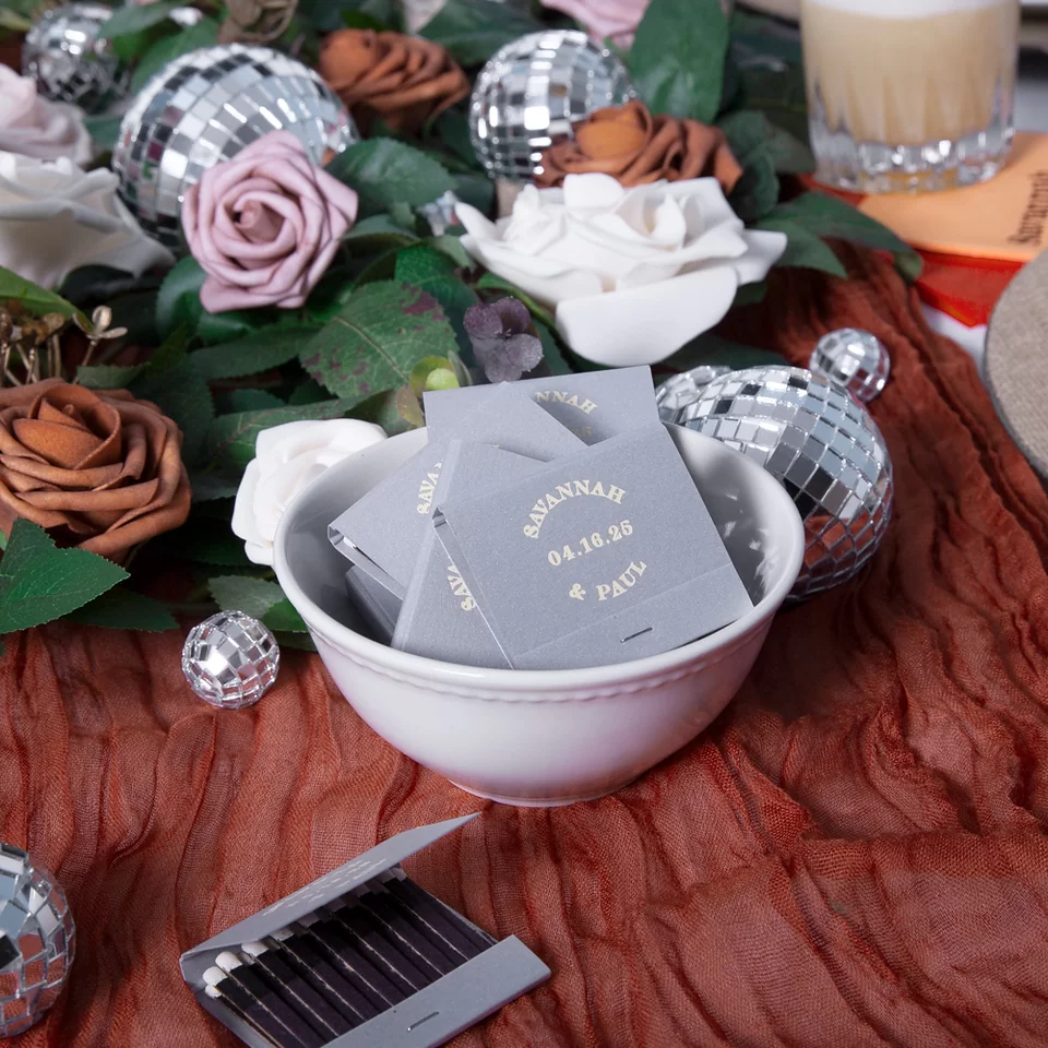 Retro Wedding Matches