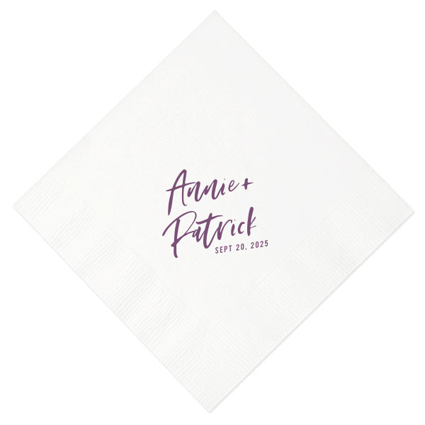 Custom Printed Napkins Logo Napkins Fast Turn Around For Your Party