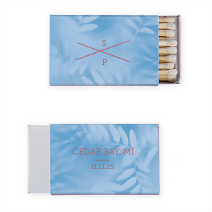 The ever-popular Stardream Sky Blue Classic Matchbox with Shiny Rose Quartz Foil can't be beat. Showcase your style in every detail of your party's theme!