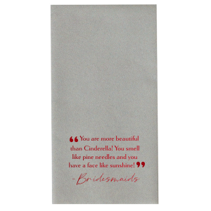 Our custom White Linen Like Guest Towel with Shiny Copper Foil will add that special attention to detail that cannot be overlooked.