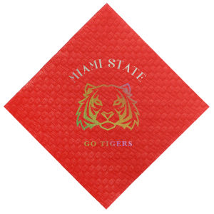 Elevate your Greek Week with our customizable napkins! Tailor them with your school name, slogan, or mascot in sleek designs. Ideal for rush events, sorority giveaways, and toga parties. Make every spill an opportunity to display school pride. A chic yet practical addition that transforms any gathering into a celebration of unity and spirit!