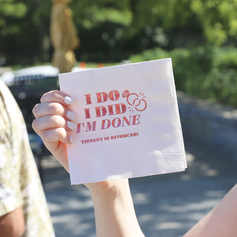 I Do I Did I'm Done Divorce Party Napkin