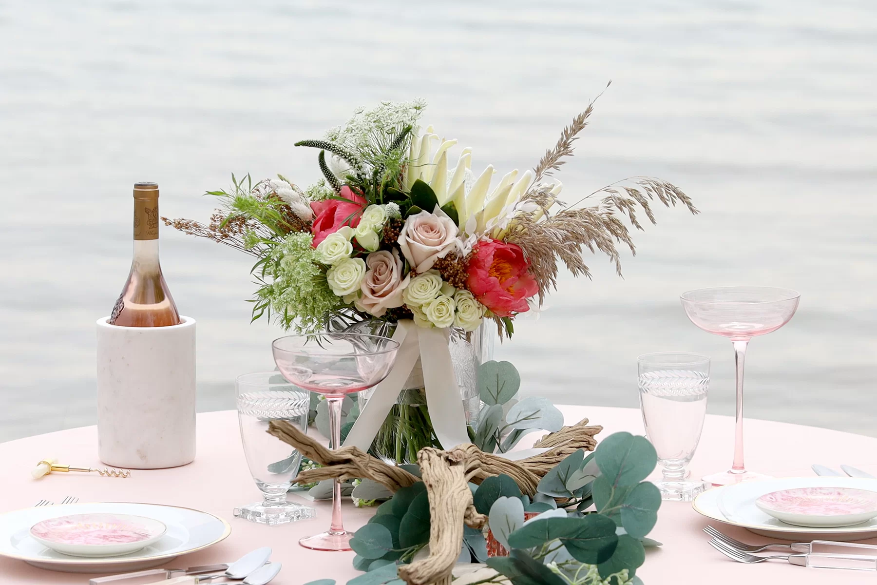 curated sweetheart table design
