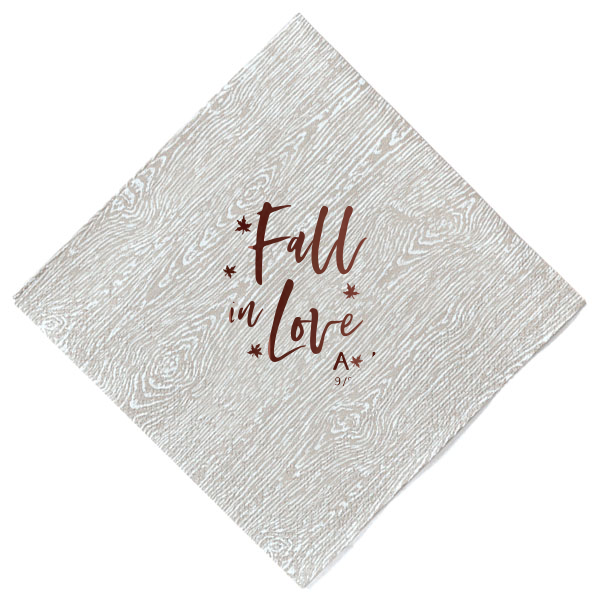 Fall In Love Leaves Napkin