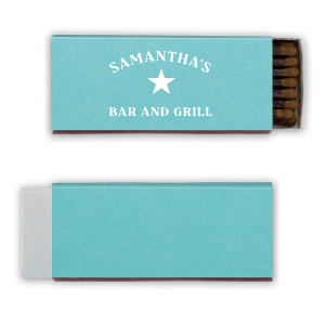 These vintage-inspired My Place Bar And Grill Matches are perfect for adding a retro charm to any home bar or restaurant. The classic design and playful text evoke a nostalgic feeling of simpler times.