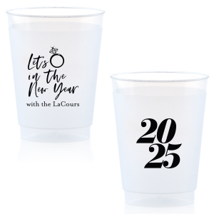 Our custom Gold 16 oz Stadium Cup with Matte Black Ink Cup Ink Colors has a Diamond Ring graphic and is good for use in Fashion, Wedding, Bridal Shower themed parties and will add that special attention to detail that cannot be overlooked.