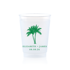 The Romantic Beach Vibes Cup is sure to turn your next party event into a summertime smash! Available in your choice of ink printed colors and customizable text, the party cup is easy to make your own.