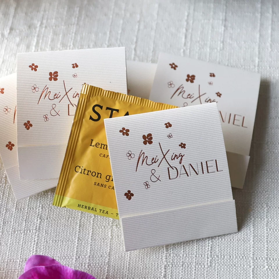 White Lotus Wedding Favor