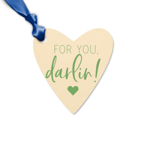 Our personalized Natural Frost White Large Scalloped Gift Tag with Shiny Champagne Foil has a Solid Heart graphic and is good for use in Wedding, Hearts, Anniversary themed parties and are a must-have for your next event—whatever the celebration!