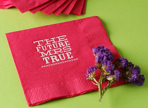 Personalized Wedding Napkin