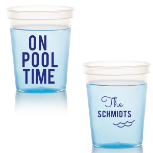 Our beautiful custom White 16 oz Stadium Cup with Matte Cobalt Ink Cup Ink Colors has a Wave Accent graphic and is good for use in Travel, Beach/Nautical, Father's Day themed parties and will impress guests like no other. Make this party unforgettable.