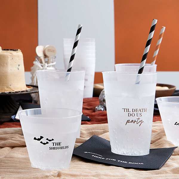 Til death do us party frosted plastic cups