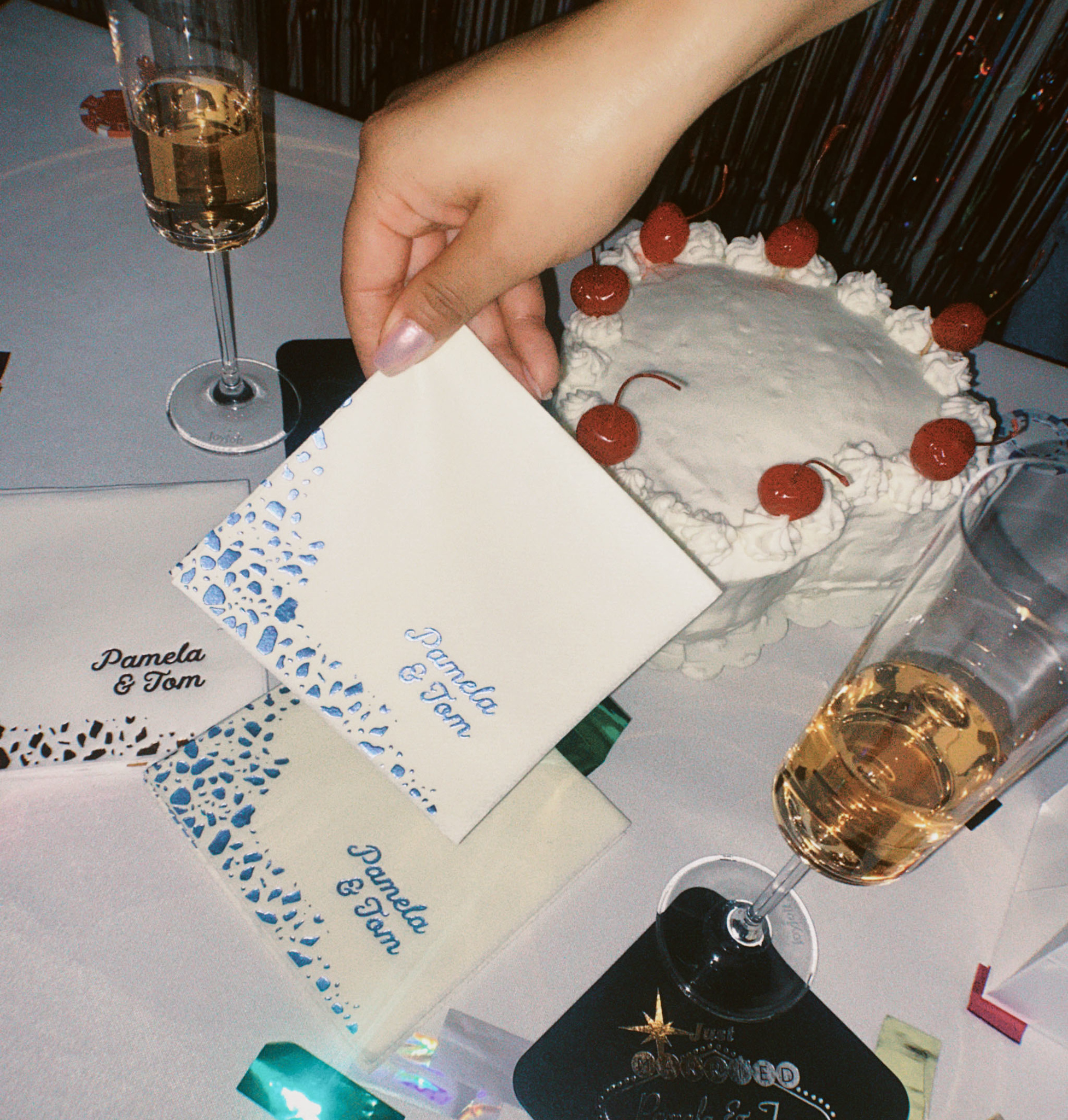 Vegas Baby Retro Names Napkin