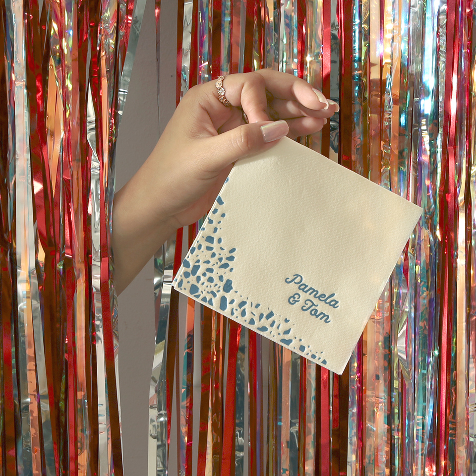 Vegas Baby Retro Names Napkin