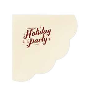 Shine bright with the 'Sparkle Holiday Party Napkin. Featuring bold, swirly script proclaiming "Holiday Party" amidst twinkling sparkles, it is festivity wrapped in elegance. Add the host's name above and year below for a dazzling touch that lights up any celebration!