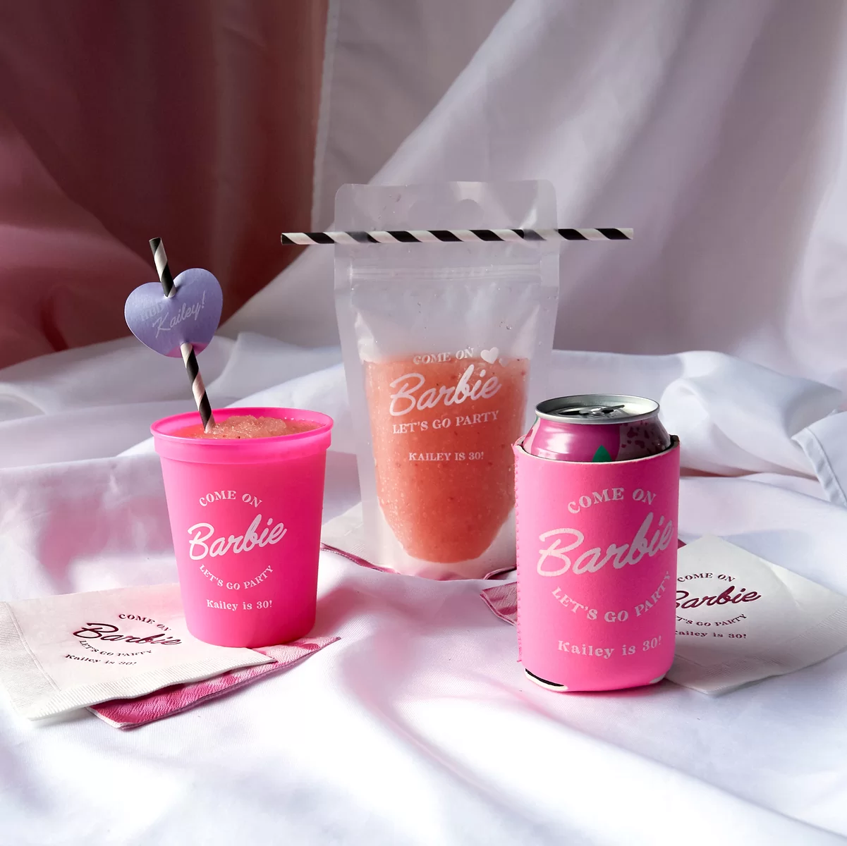 Barbie Birthday Can Cooler