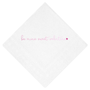 Our beautiful custom White Cocktail Napkin with Shiny Fuchsia Foil will give your party the personalized touch every host desires.